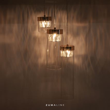 Zuma Line - Kristall-lühter GEM 3xG9/28W/230V