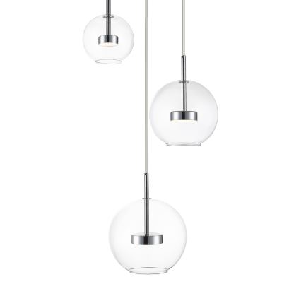Zuma Line - LED Lühter 3xLED/5W/230V läikiv kroom