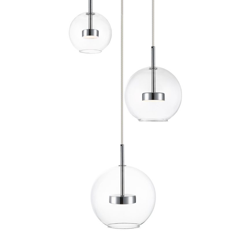 Zuma Line - LED Lühter 3xLED/5W/230V läikiv kroom