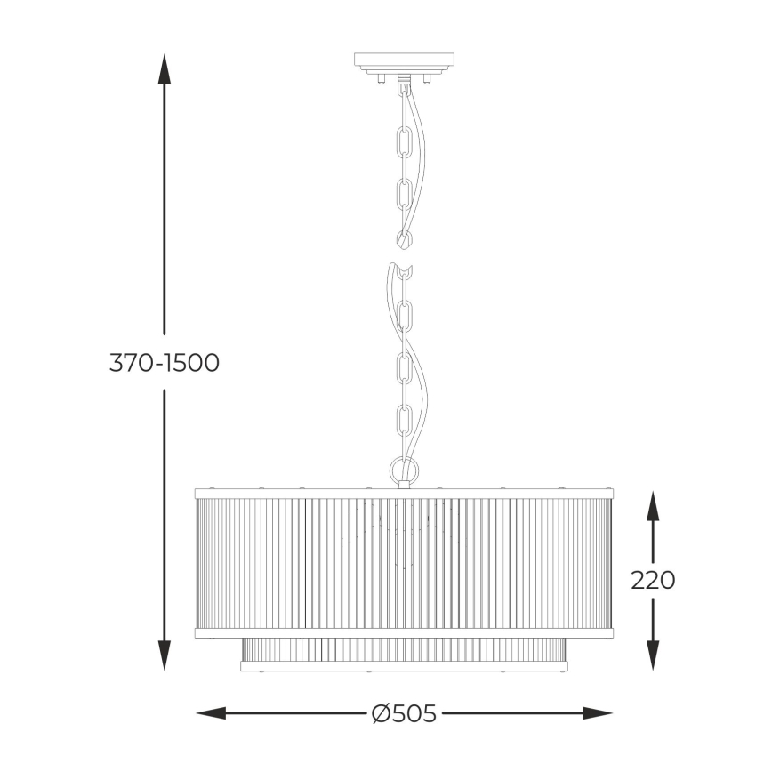 Zuma Line - Lühter 6xE14/60W/230V must