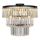 Zuma Line P17127-4-BK - Pinnale kinnitatav lühter TIFANNY 4xE14/40W/230V must