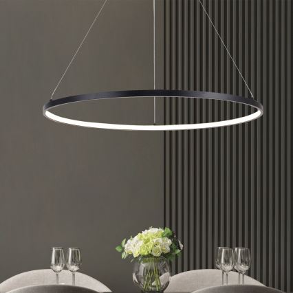 Zuma Line - LED Lühter LED/40W/230V 3000/4000/6000K d. 90 cm must