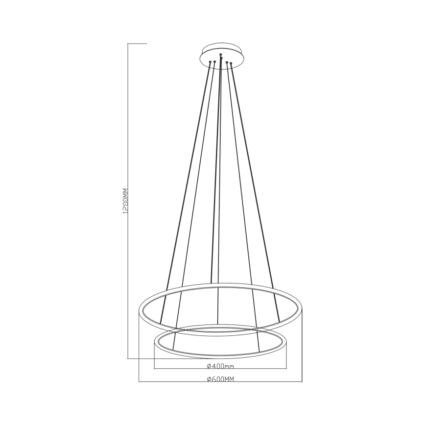 Zuma Line - LED Lühter LED/40W/230V kuldne