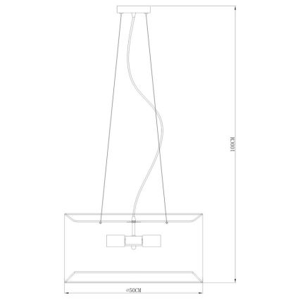 Zuma Line - Lühter 4xE27/60W/230V must