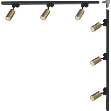 Zuma Line - Seinalamp 6xGU10/35W/230V musta/kuld