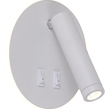 Zuma Line - seinale paigaldatav LED-spotvalgusti LED/5,5W/230V 4000K + LED/2,5W 3000K valge