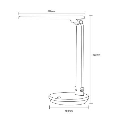 Zuma Line - LED Laualamp LED/5W/230V 3000-6000K valge