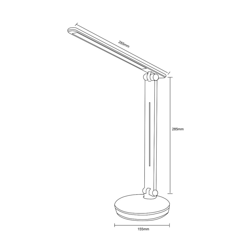 Zuma Line - LED RGBW Hämardatav laualamp LED/5W/230V 3000-6000K must