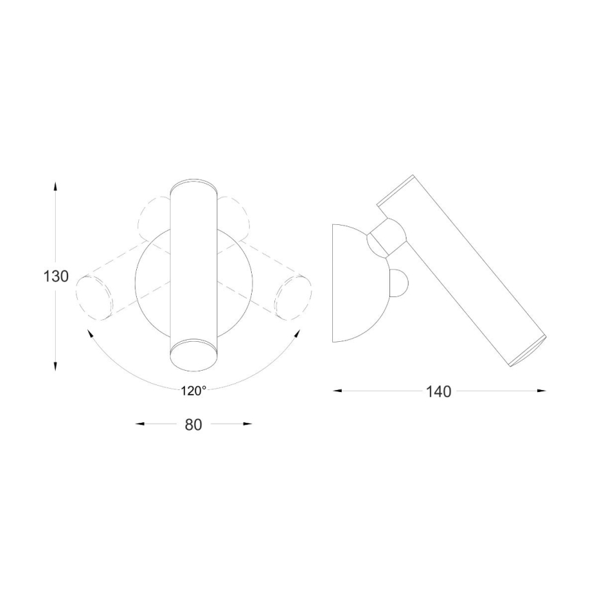 Zuma Line - LED Kohtvalgusti seinale LED/5W/230V must