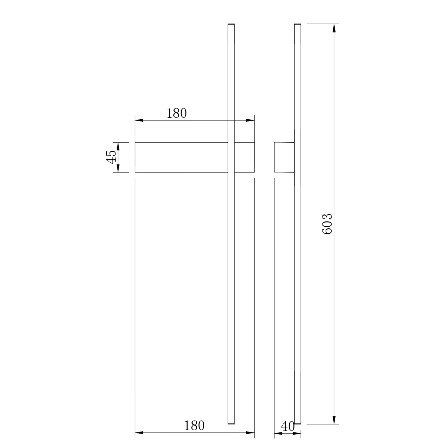 Zuma Line - LED-seinavalgusti, 8 W, 230 V, 3000/4000/6000 K, 60 cm, kuldne