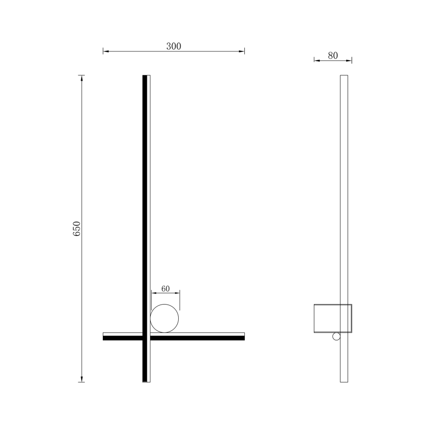 Zuma Line - LED Seinavalgusti LED/14W/230V must