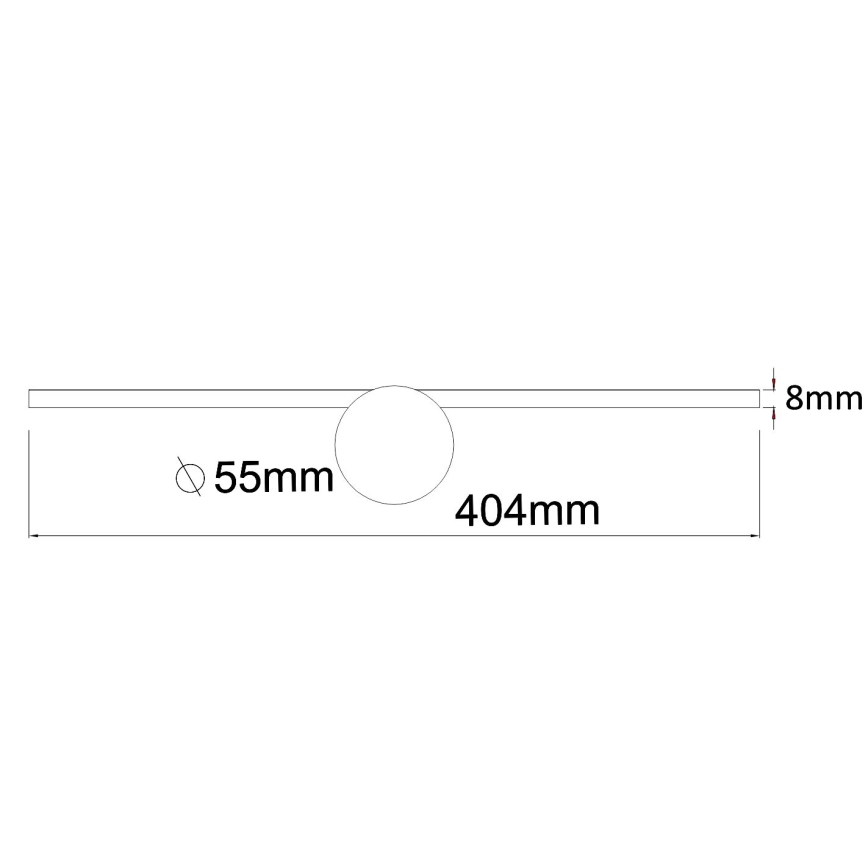 Zuma Line - LED Peeglivalgustus vannituppa LED/6W/230V 40 cm IP44 läikiv kroom