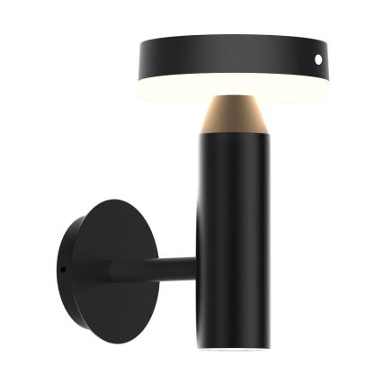 Zuma Line - LED Päikesepaneel seinavalgusti koos liikumis- ja hämardusanduriga LED/4,5W/2000 mAh IP44 must